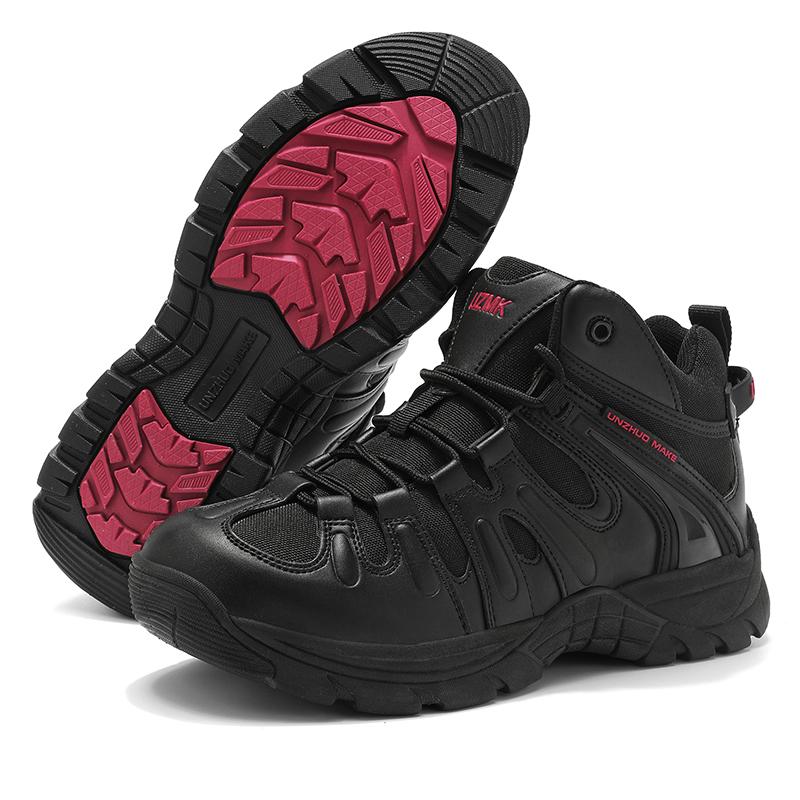 New Men's Tactical Boot Breathable Safety Anti-Slip Hunting Boot Motorcycle Male Army Boots Desert Climbing Hiking Shoes Size Plus