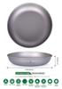 Boundless Voyage Titanium Round Plate, Unbreakable, Rust-Resistant, Lightweight, Pure Titanium, Dishwasher Safe, Perfect for Home, Outdoors, and