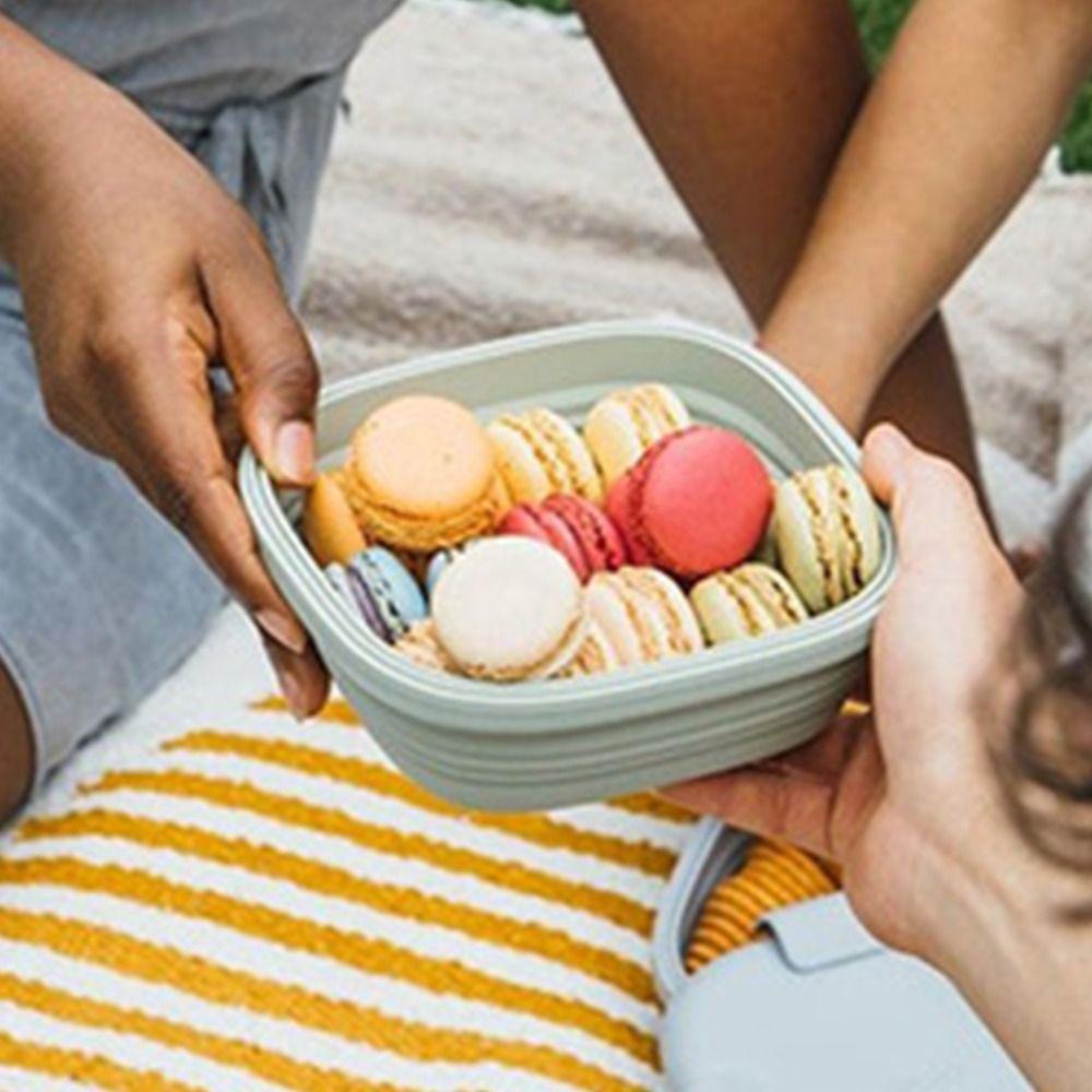 Microwavable for Students Office Workers Lunch Box Folding Bento Box Food Containers for Kids