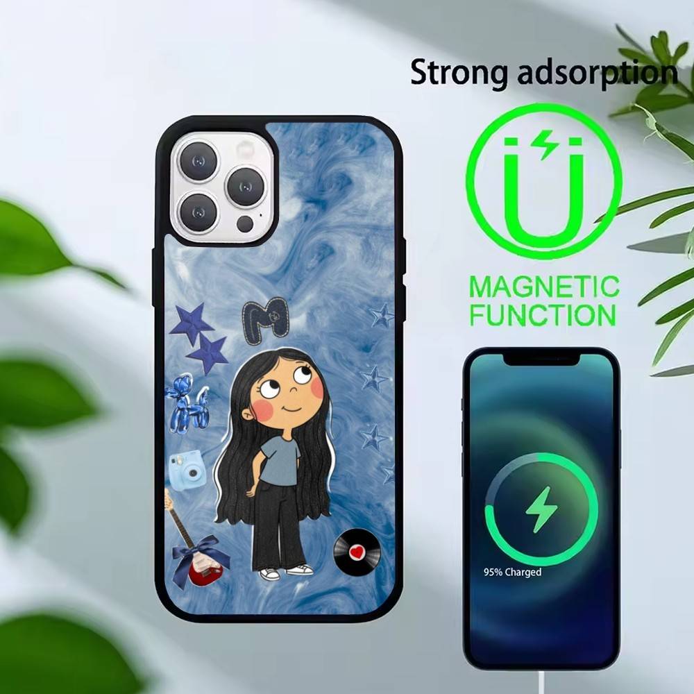 Charlie and Lola Cartoon Phone Case For iPhone 14,16,15,13,17,12,Plus,Pro,Max Magnetic For Magsafe Frosted Cover iPhone16