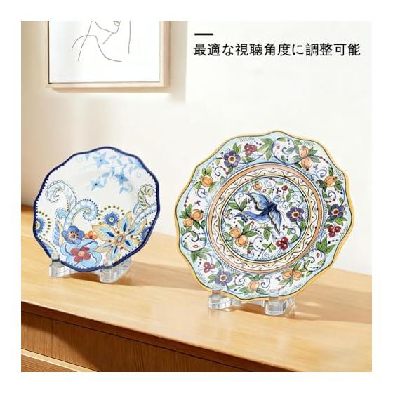 Adjustable Clear Stand for Collectibles Display - Acrylic Storage Rack for Photos, Albums, Postcards, Greeting Cards - Desktop Display for Home,