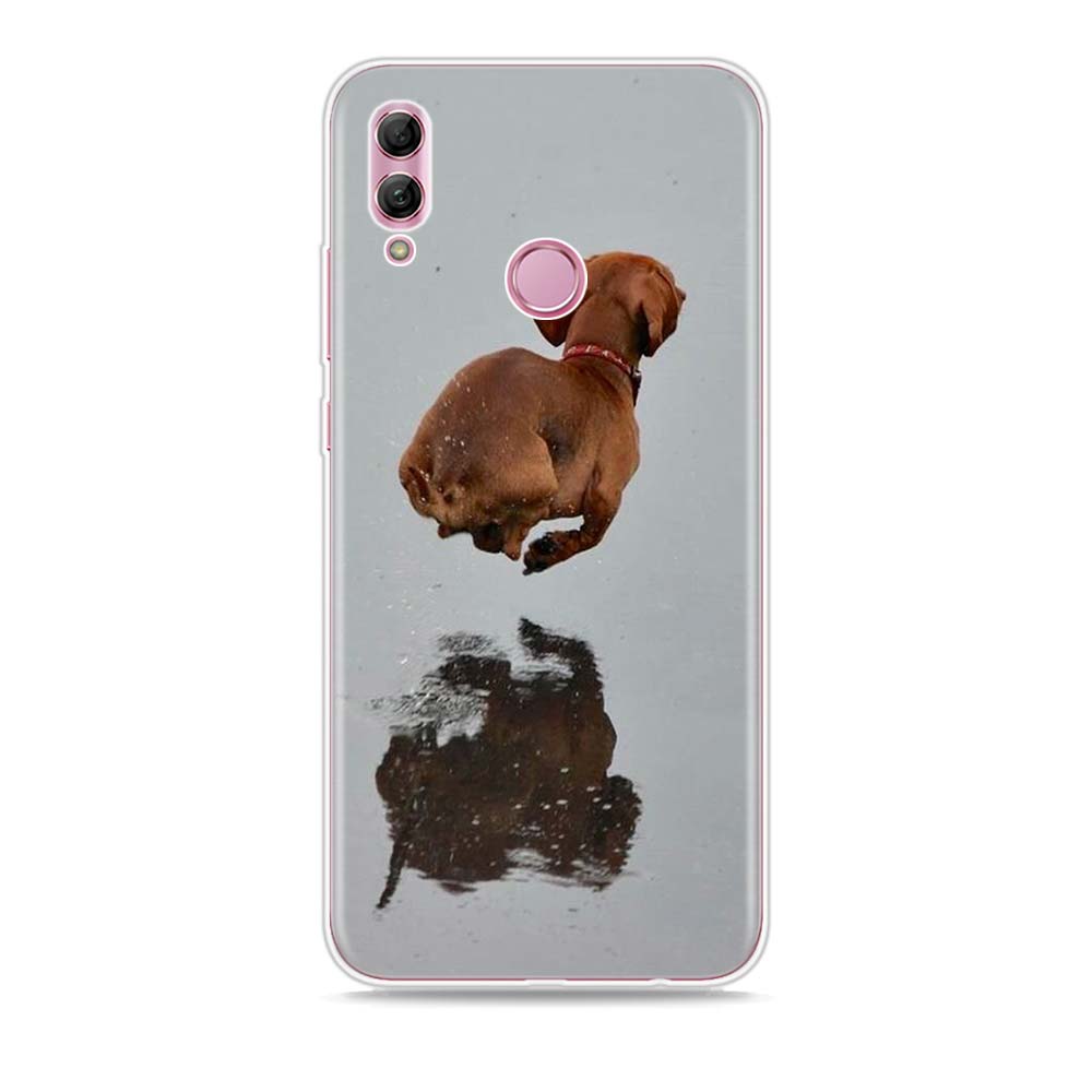Silikonový kryt pro psy jezevčíka dobrmana pro Honor 30 30S 30i 9 10 9A 9C 9S 9N 10i 10X 9X Lite Pro 5G pouzdro na telefon