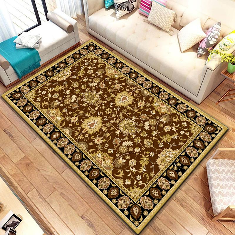 European Style Printed Pattern Non-slip Rug Baby Play Crawl Floor Yoga Mat Living Room Carpet Decoration Tapestry alfombrilla