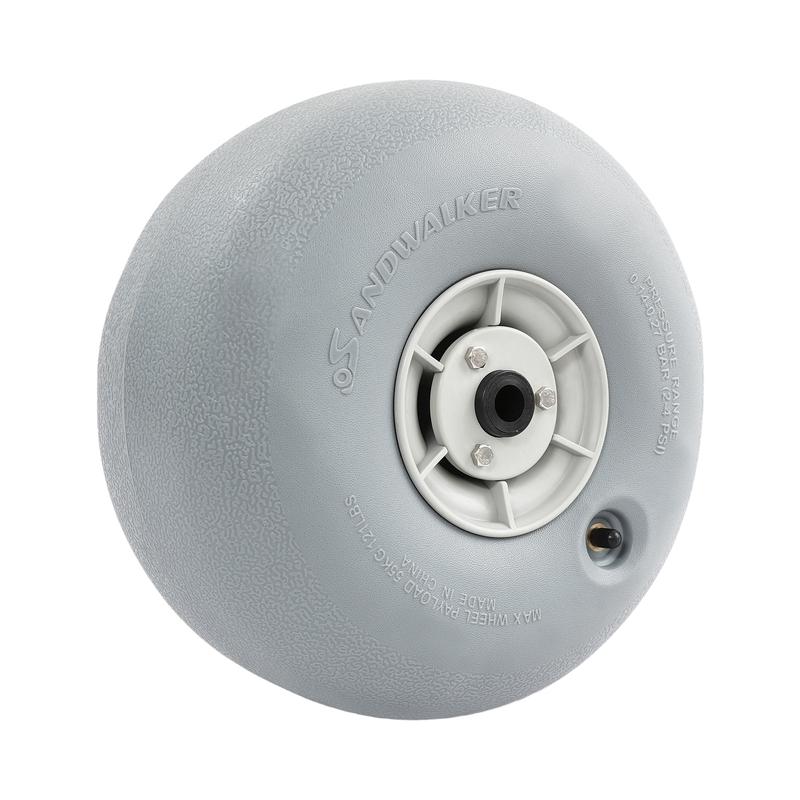 12'' Inflatable Beach Balloon Wheels Sand Tires Heavy Duty PU Replacement Wheels for Beach Cart Kayak Cart Fishing Cart