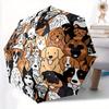1 Stück Hunde Haustiere Automatisches Öffnen/Schließen, Ganzjahres Tragbarer Faltbarer Regenschirm, Reisen, Alltag, Formelle Anlässe - Kompakter Luxus Sonnenschirm, Outdoor-Accessoire,