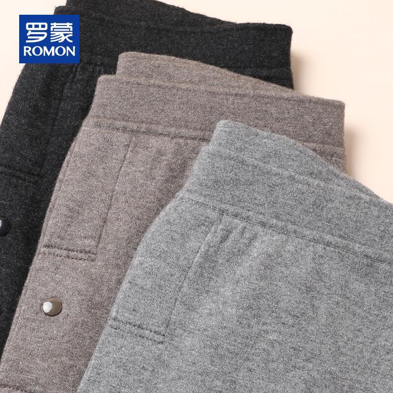 ROMON Men's Wool Blend Thermal Base Layer Pants