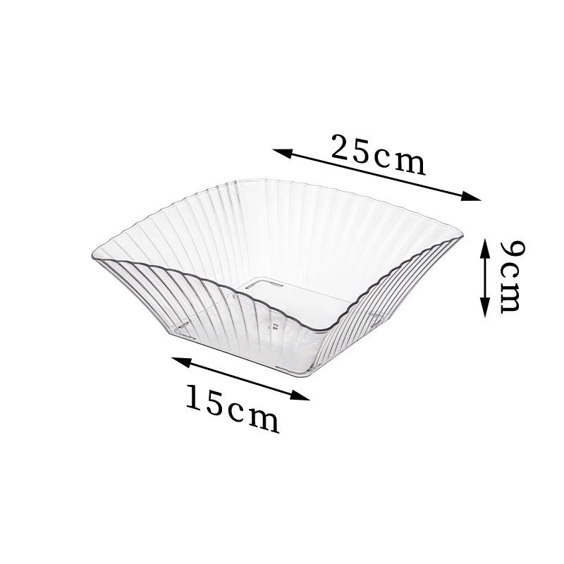 2025 Light Luxury Plastic Fruit Bowl for Living Room Coffee Table