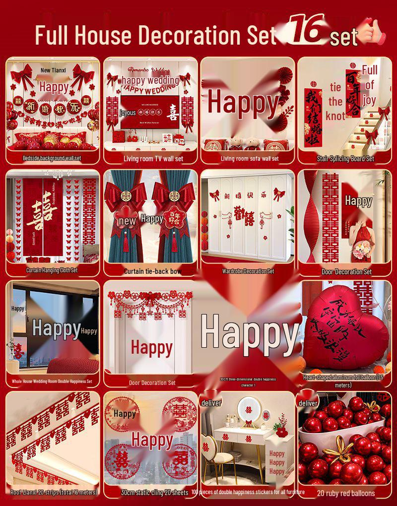 Komplett Bröllopsrumsinredningsset för Sovrum & Nytt Hus