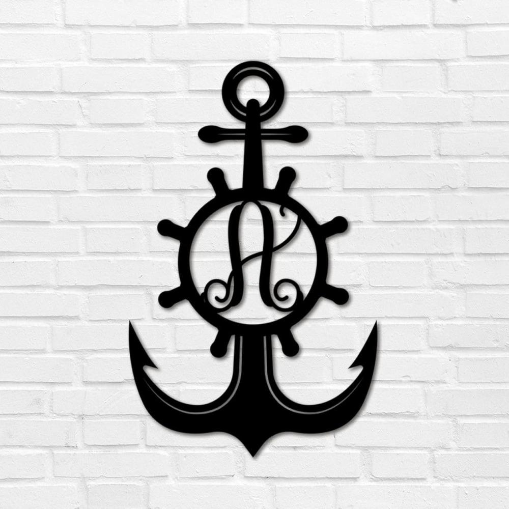 Custom Iron Letter Metal Wall Art Monogram Address Sign Retro Plaque Garage Patio Backyard Garden Decoration 12 Inch