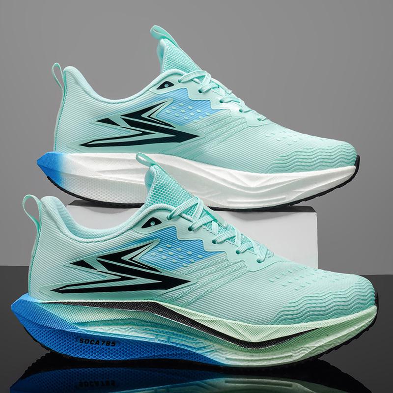 Men Sports Speciality Marathon Running Shoes Carbon Board Breathable Lightweight Women's Comfortable Athletic Nonskid Cushion Stability Sneakers