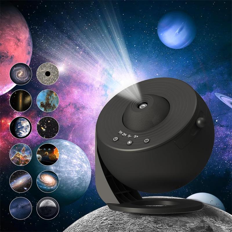 Planetarium Galaxy Projector13 In 1, Galaxy Light with 360° Rotating, Space Projector Nebula Star Night Light for Holiday Gift