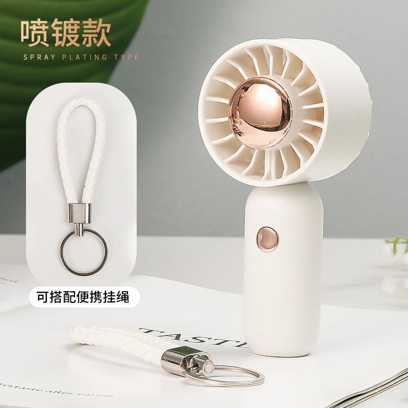 New handheld fan temu charging student strong wind turbine portable outdoor large air volume mini handheld small fan