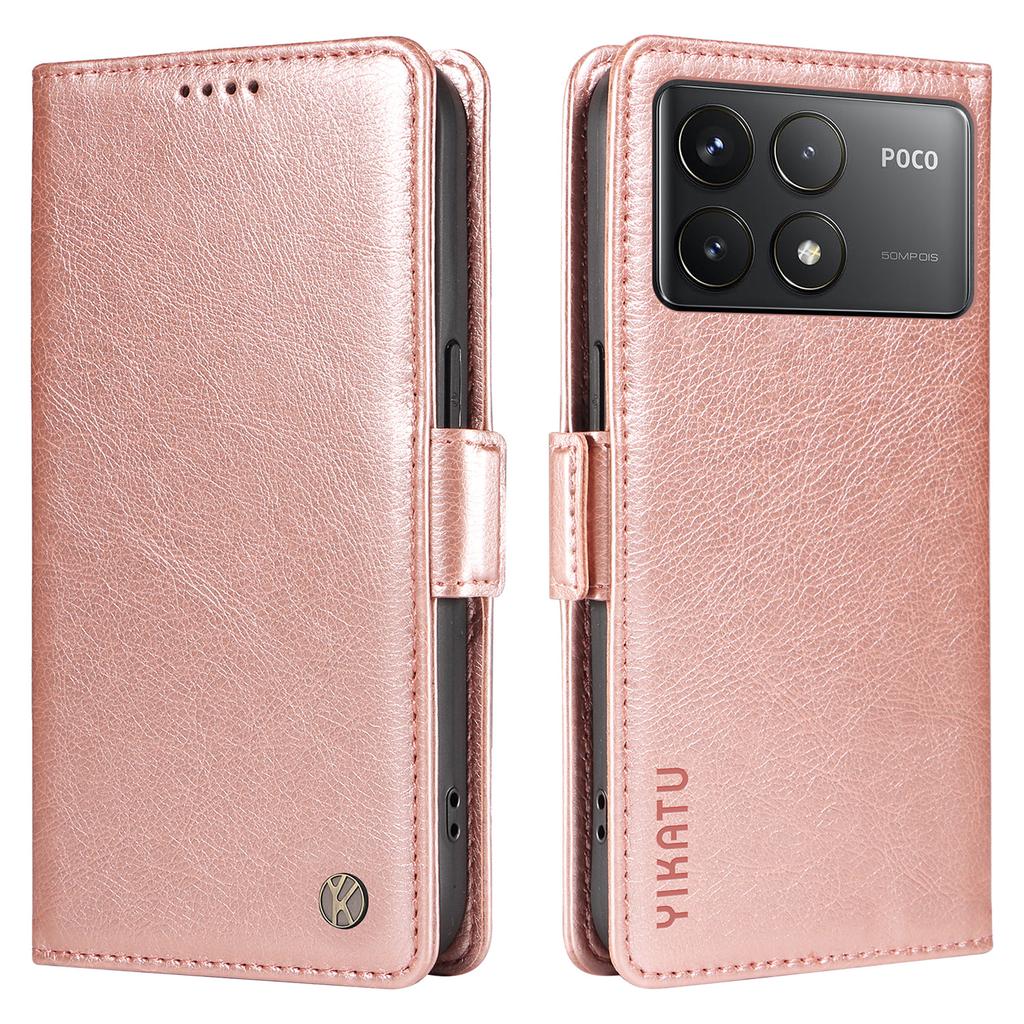 YIKATU YK-007 For Xiaomi Poco F6 Pro 5G/Redmi K70 5G/K70 Pro 5G Leather Case Phone Wallet Cover