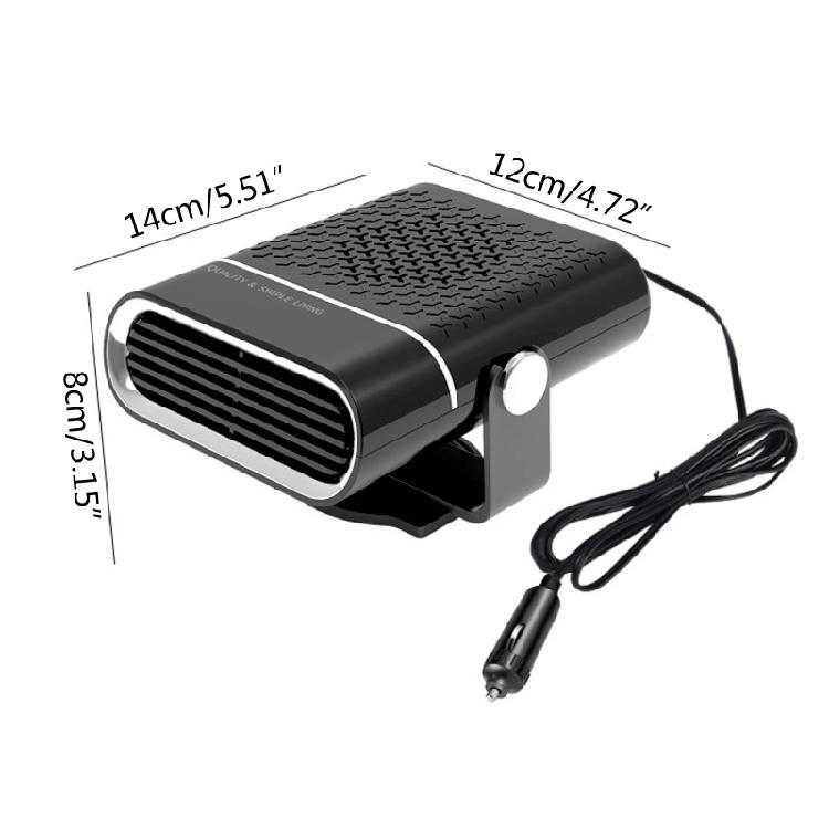 12/24V Car Electric Heater Practical Defogger Defroster Device Fast Heating Fan