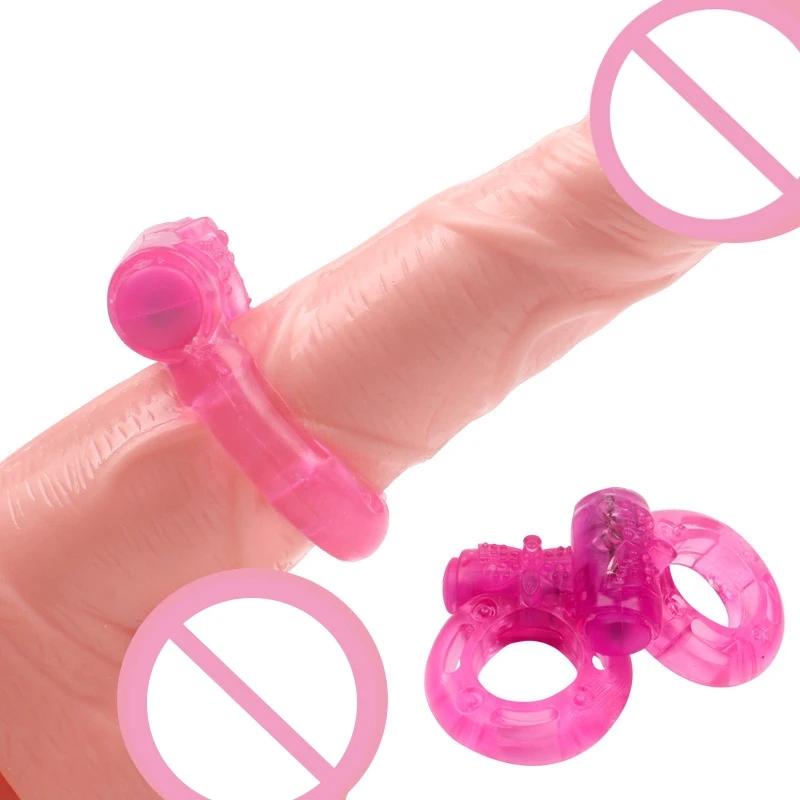 Cock Ring Vibrator Vibrating Clitoral Stimulator Strong Penis Erect Rings Erection Enhance Sex Ability Product Sex Toys For Men