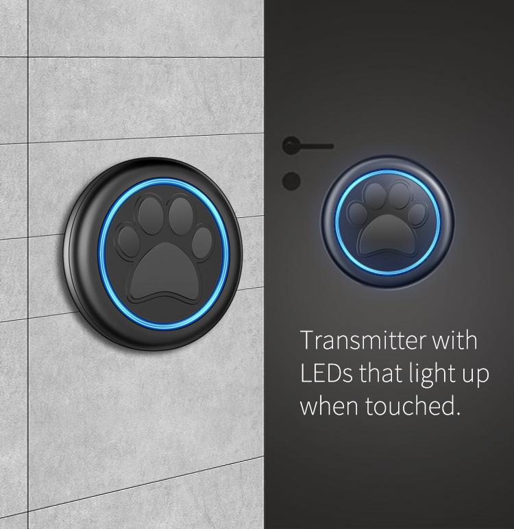 Campanello per Animali Domestici: Pulsante Tattile Wireless per Gatti e Cani