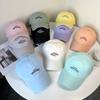 Three-Dimensional Letter Embroidery Baseball Cap Men'S And Women'S Quick-Drying Sun Protection Cap Dome Letter Printing Sunshade