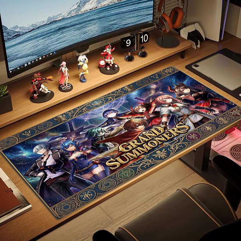 Grand Summoners Color Mouse Pad Large Gaming Table Cushion Non-slip Laptop Tablet Big Mousepad XXL Mat Mini PC Playmat With Lock Edge