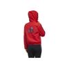 Adidas Floral Logo Fleece-Lined Hooded Jacket Women Jacket Red GG0769