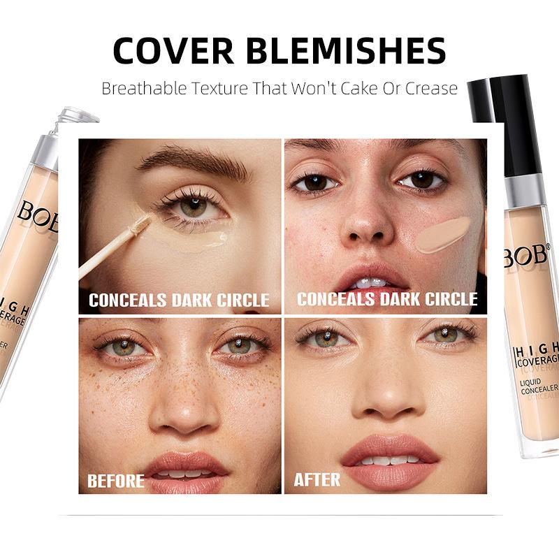 BOB Matte Light Transparent Concealer Lasting Brightening Natural Skin Repair Moisturizing Base Makeup Foundation Women
