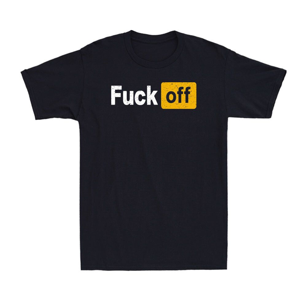 Fvck Off P0rn Hug Funny Adult Sarcastic Joke 's Short Sleeve Unisex shirt Cotton Oversize Large Size