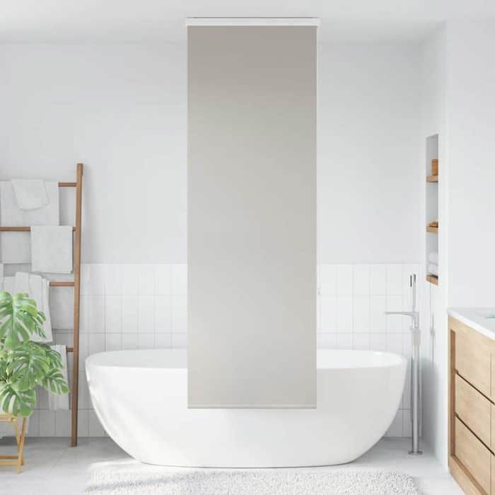 VidaXL Roller Blind Shower Curtain with Cassette Fabric Width 66 Cm, Shower Blind, Roller Blind Shower Curtain, 4014987