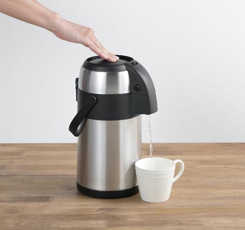 Pearl Metal Ecoloa HC-951, 2.2L Stainless Steel Insulated Tabletop Air Pot
