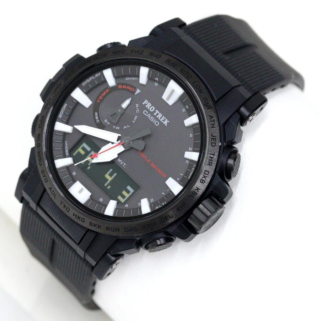 Casio PRO TREK Climber Line PRW-61Y Watch, Radio-Controlled Solar, Quartz, Men's