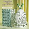 Durable Drawstring Trash Bags 50/100 Pack Lime Green Printed Tear-Free Garbage Sacks for Home Kitchen Bathroom Cleaning