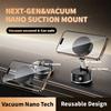 Car Phone Holder Mount with Vacuum Suction 20 N52 Magnetized Rings 1.3KG Load Capacity 360 Degrees  Adjustable Foldable