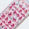 Hello Kitty Kuromi Cinnamoroll 3D Jelly Sticker Kids Kawaii Transparent Paster Phone DIY Decoration Classic Toys Children Gift