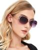 Sonnenbrille mit Kunststoffrahmen Hochwertige Sonnenbrille Kleiner Rahmen Gesichtsreparatur Damen Fremdenhandel Brillen Trend
