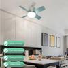 E27 Socket Ceiling Fans with Lights with Remote Control 14W LED Small Ceiling Fan Ceiling Fan Light Living Room Study Home Use