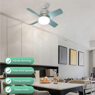 E27 Socket Ceiling Fan Light with Remote Control 14W LED Replacement Light Bulb/Ceiling Fan Dimmable Living Room Study Home Use