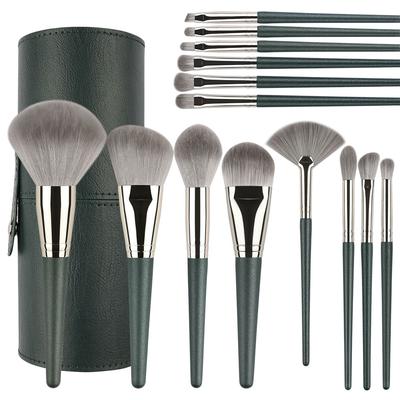 13pcs -14pcs Pinceles de Maquillaje Suaves Esponjosos Herramientas de Maquillaje Cosmético Polvo Sombra de Ojos Base Colorete Difuminado Belleza Pincel de Maquillaje