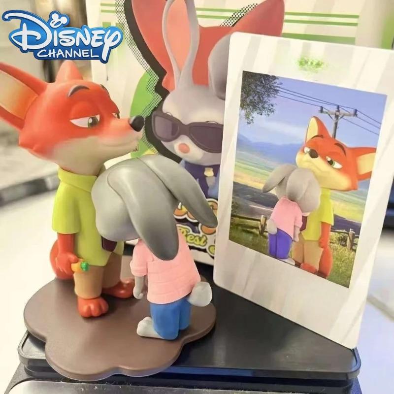 Zootopia 2 Disney Film Merch Judy Nick Desktop-Dekorationen Niedliche Cartoon-Tier-Ornamente für Zuhause Büro Zimmer Geschenk für Kind Fan