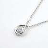 4°C Eternal Silver Teardrop Necklace 112534121804, Cubic Zirconia, 42 Cm