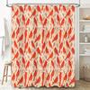 Rustic Farmhouse Shower Curtain Bird Pattern Bathroom Decor Woodland Nature Theme Waterproof Fabric Home Decor Set