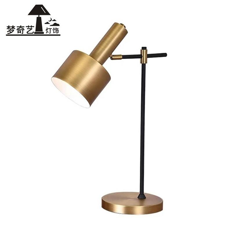 Modern Gold Creative Art Deco Table Lamp Glass Desk Lamp Study/Bedside Table Lighting E27 Milky Round Ball Shade Table  ZM109