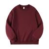 2025 Japanese-Style Solid Color Round Neck Hoodie, Trendy Casual Loose Fit, Sports Base Layer Top for Women and Couples