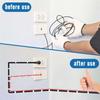 100Pcs/Set Plastic Metal Nail In Cable Clips Black Coaxial Cable Clamp  for Home Office Workshop