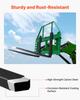 Skid Steer Pallet Frame, 1814 Kg Rated Load Capacity, 115 Cm Pallet Fork Frame Attachments with 50.8 Mm Hitch Receiver & Spear Sleeves, Fit for John