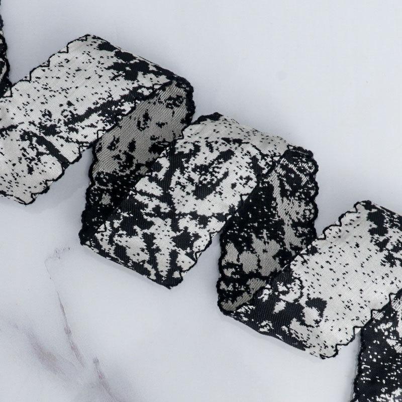 Chinesischer Stil Landschaft Tinte Bambus Drucken und Färben Imitation Hanfband Handgefertigtes DIY Schleifenband Geschenk Kuchen Verpackung Band Heimdekoration