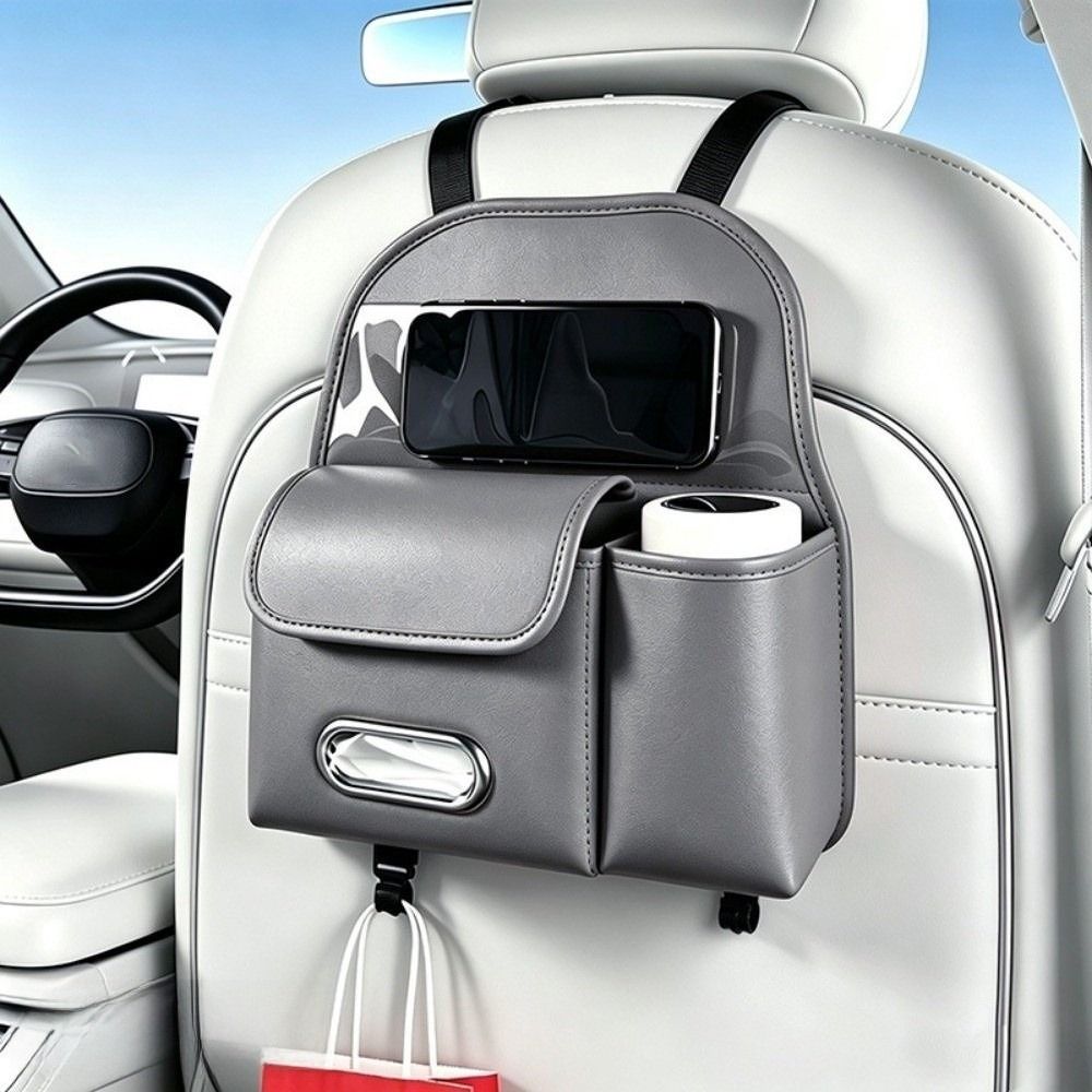 Multifunctional Car Tissue Box Waterproof Car Backrest Seat Storage Bag  Car Backseat