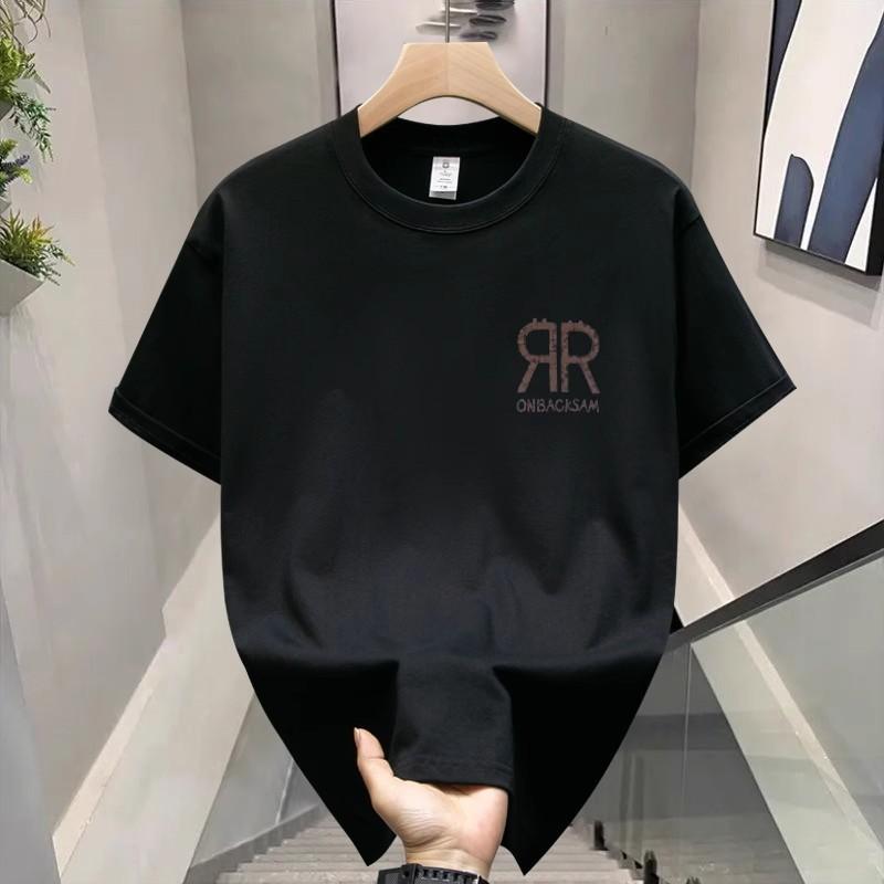 Short Sleeve Cotton Men'S Printed T-Shirt Trend Men'S And Women'S Versatile Crew Neck T-Shirt Men'S