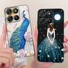 For Motorola Moto G77 5G Case XT2621-4 Luxury Flowers Painted Cover Soft Silicone Case For Moto G67 G 77 MotoG67 MotoG77 5G Bags