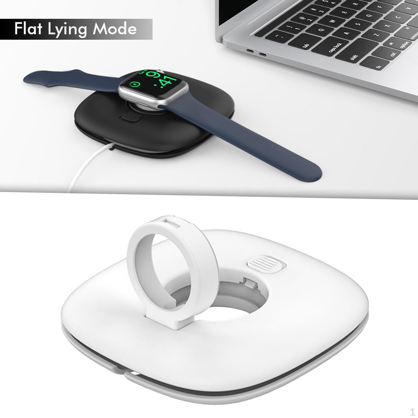 

Watch Stand Universal Antislip ,Nightstand Mode ,Stable Charging Base Cable Management Holder for 7 білий