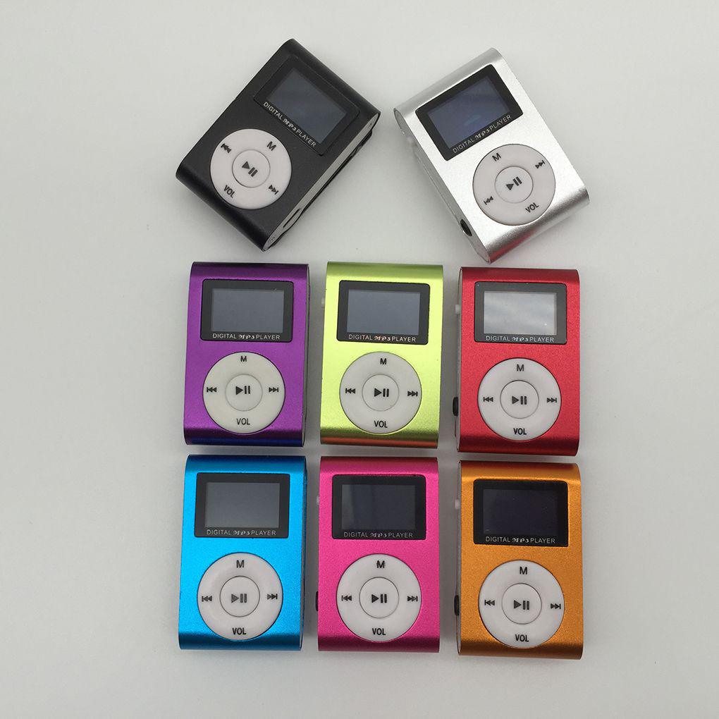 Mini MP3 Player Portable Metal Clip Music Supporting 3.5mm Interface Micro Stereo Fashion Display Relaxing