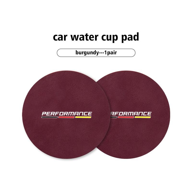 Car Water Cup Mat Coaster Non-Slip Pad Interior Accessories For BMW E91 E92 E60 F10 F30 E39 E36 E87 X1 X3 X5 E70 E46 E90