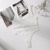 Conjunto de Yoga Transfronterizo Estampado: Tanga y Camiseta sin Hilos y Transpirables